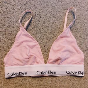 CK pink bralette